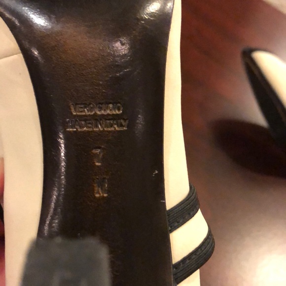 Donald J Pliner 7 Kitted faux Croc Heel Peep Toe - Picture 6 of 8